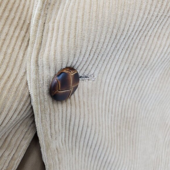 Bret Lawrence Tailored Brown Corduroy Elbow Patch Men's Blazer Suit Jacket 44 R - Picture 13 of 16